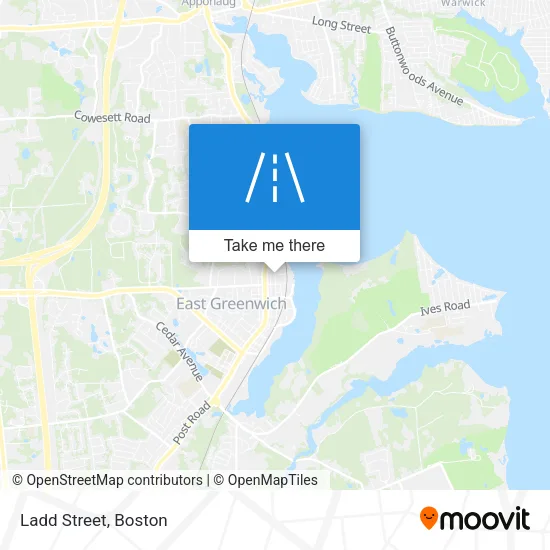 Ladd Street map