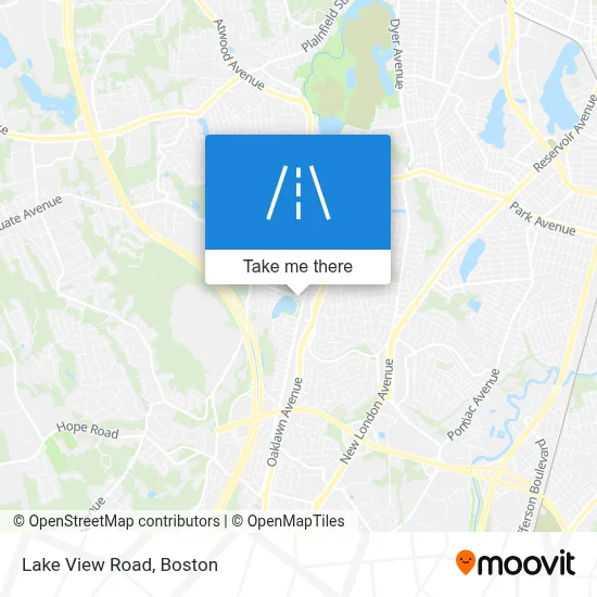 Lake View Road map