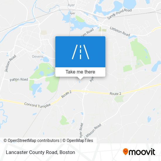 Lancaster County Road map