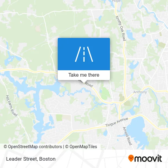 Leader Street map