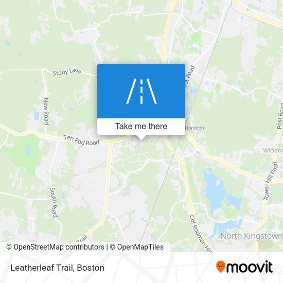 Leatherleaf Trail map