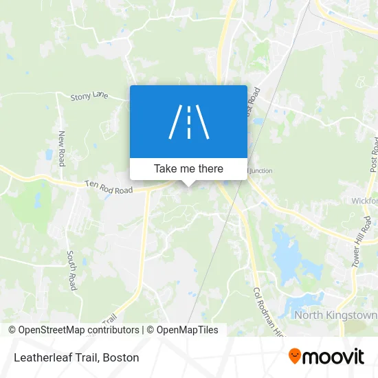 Leatherleaf Trail map