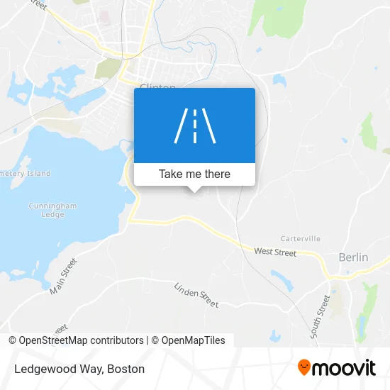 Ledgewood Way map
