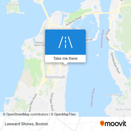 Mapa de Leeward Shores