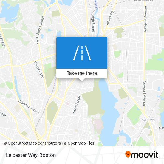 Leicester Way map