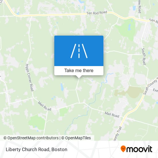 Liberty Church Road map