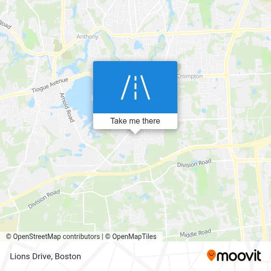 Lions Drive map