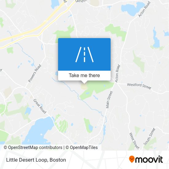 Mapa de Little Desert Loop