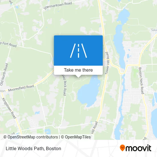 Little Woods Path map