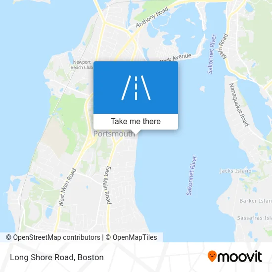 Long Shore Road map