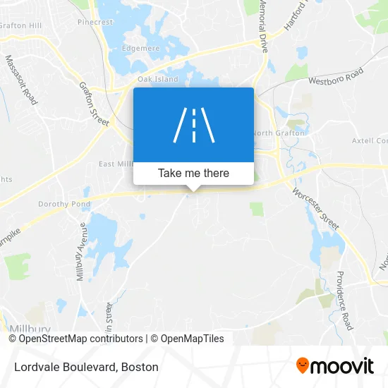 Lordvale Boulevard map