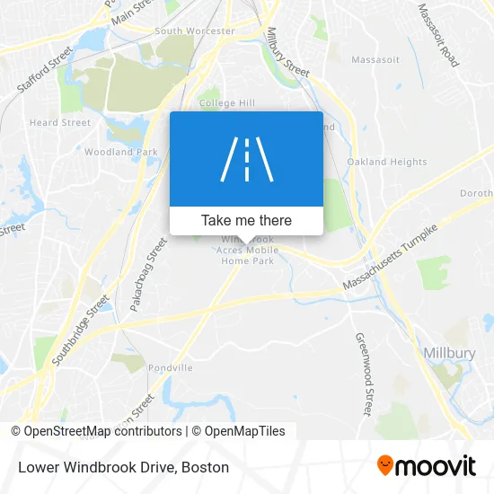 Lower Windbrook Drive map