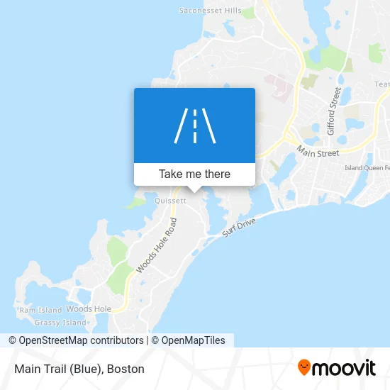 Main Trail (Blue) map