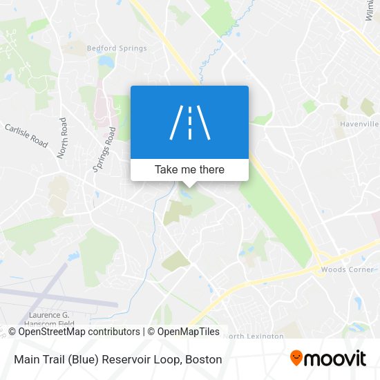 Mapa de Main Trail (Blue) Reservoir Loop