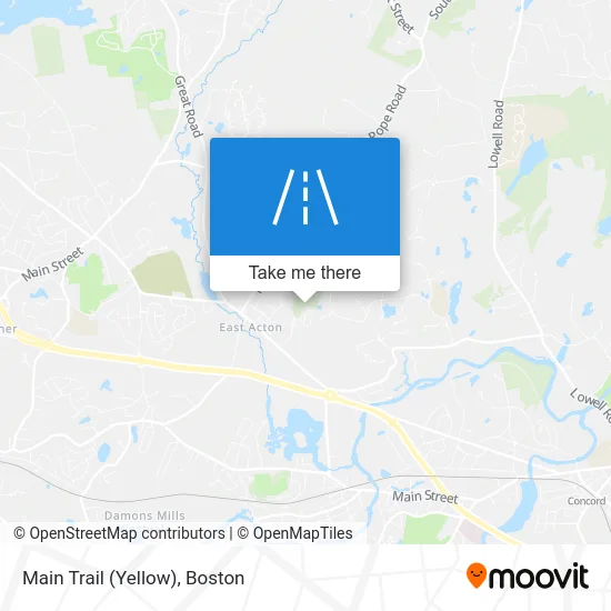 Main Trail (Yellow) map