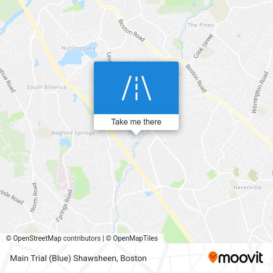 Main Trial (Blue) Shawsheen map