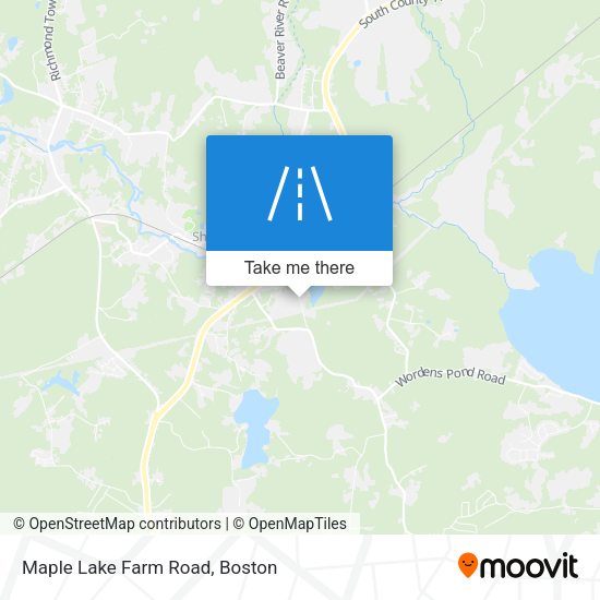 Maple Lake Farm Road map