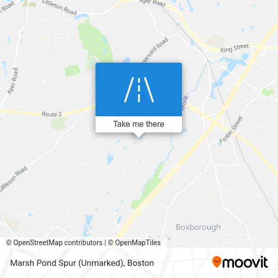 Marsh Pond Spur (Unmarked) map