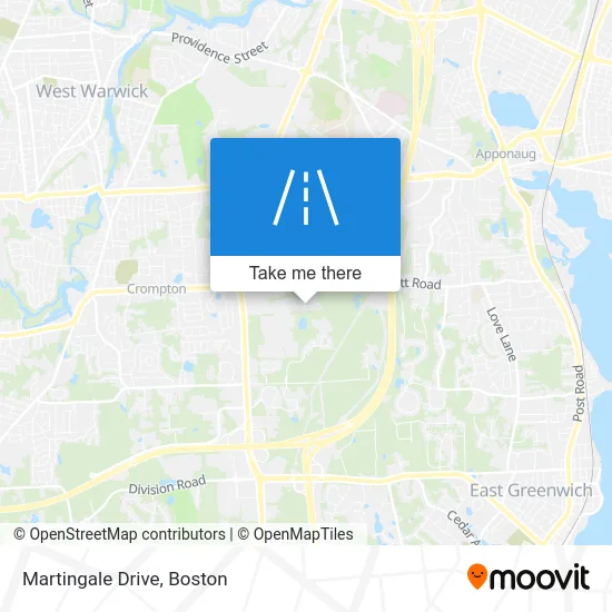 Martingale Drive map