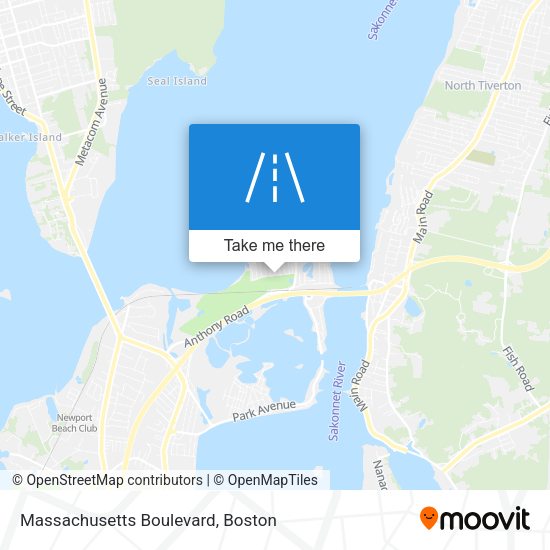 Mapa de Massachusetts Boulevard