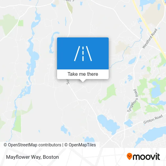 Mayflower Way map