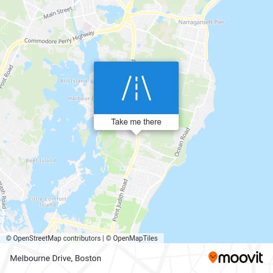 Melbourne Drive map