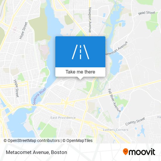 Mapa de Metacomet Avenue