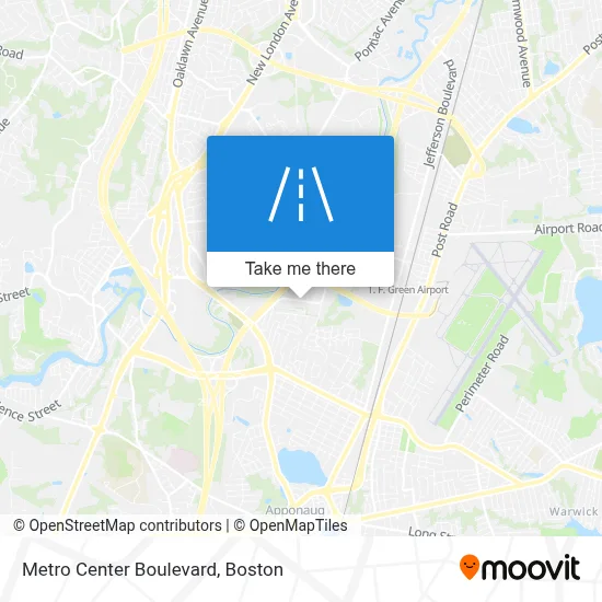 Metro Center Boulevard map