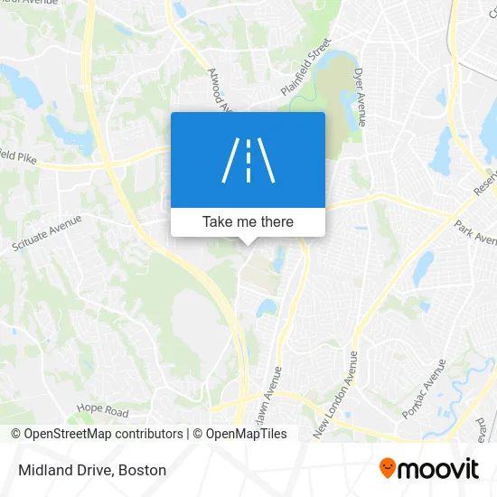 Midland Drive map