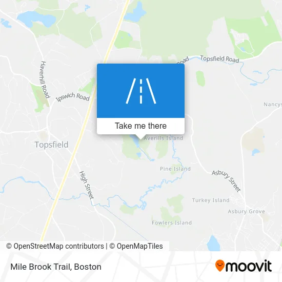 Mile Brook Trail map