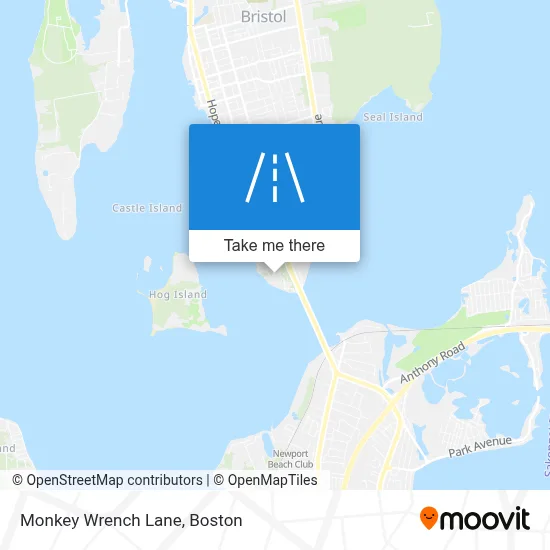 Monkey Wrench Lane map