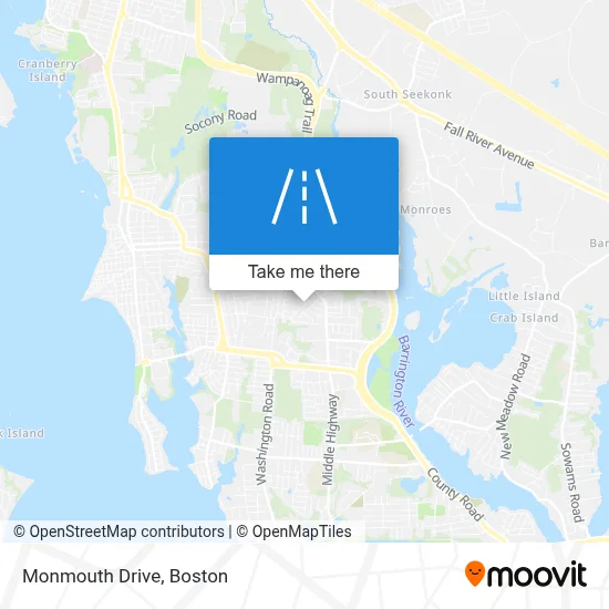Monmouth Drive map