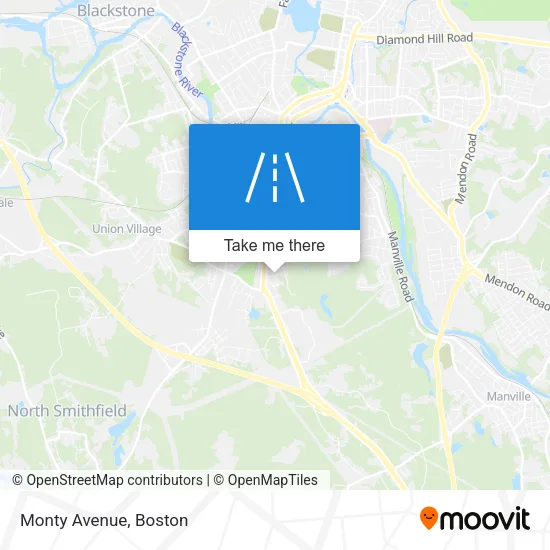 Monty Avenue map