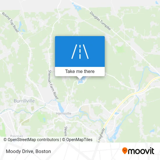 Moody Drive map
