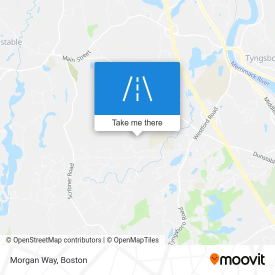 Morgan Way map
