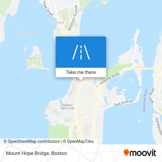 Mount Hope Bridge map