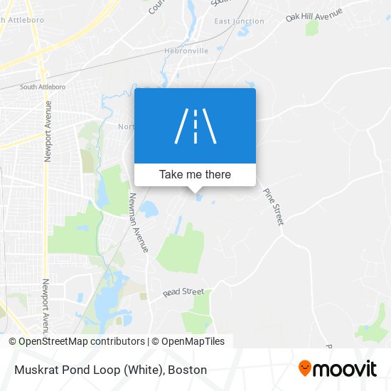 Muskrat Pond Loop (White) map