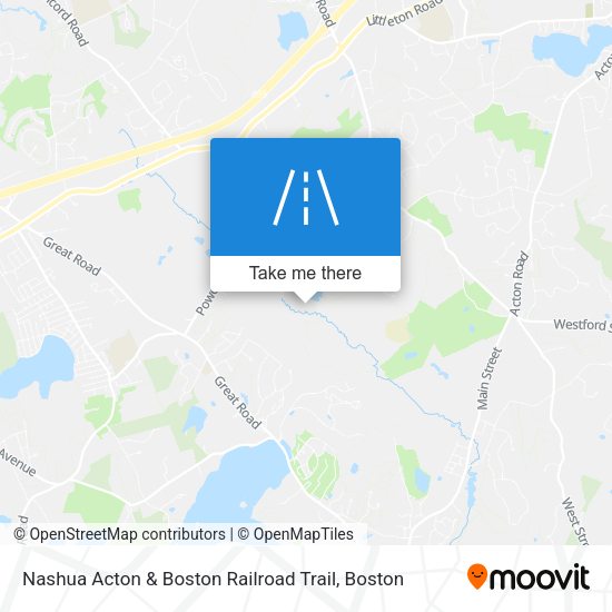 Nashua Acton & Boston Railroad Trail map