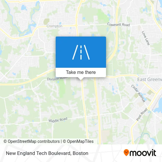 New England Tech Boulevard map