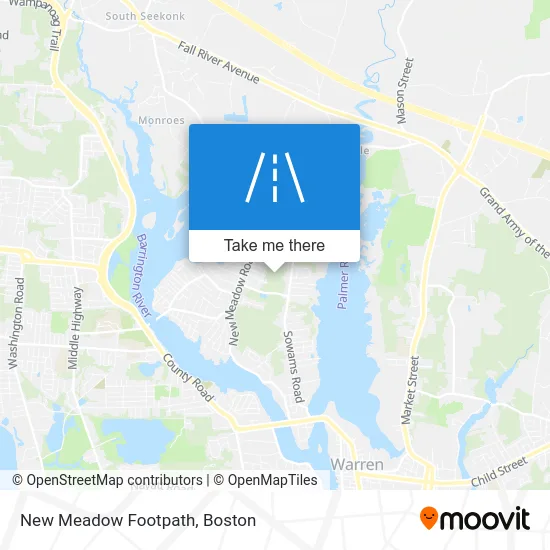 New Meadow Footpath map