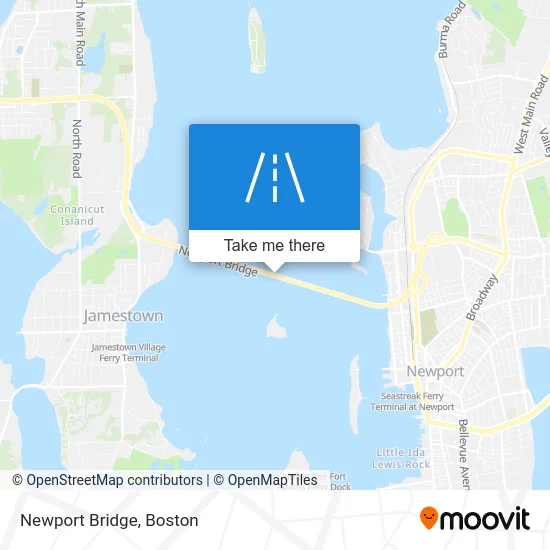 Newport Bridge map
