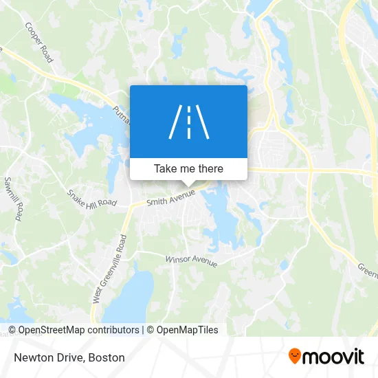 Newton Drive map
