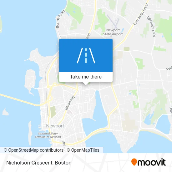 Nicholson Crescent map