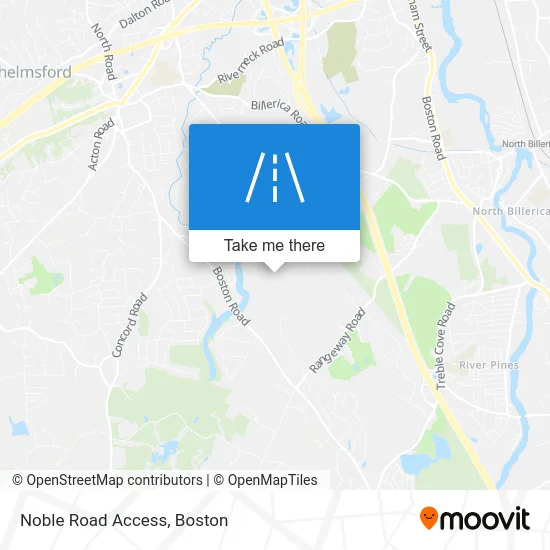 Noble Road Access map