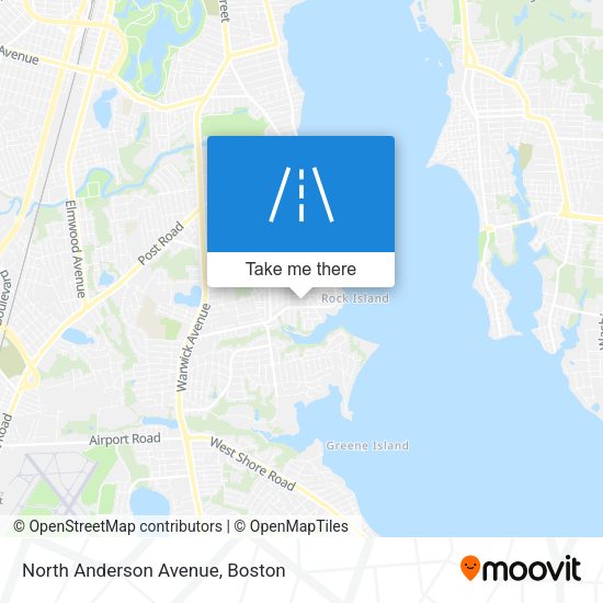 North Anderson Avenue map
