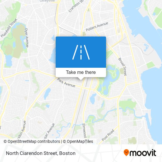 North Ciarendon Street map