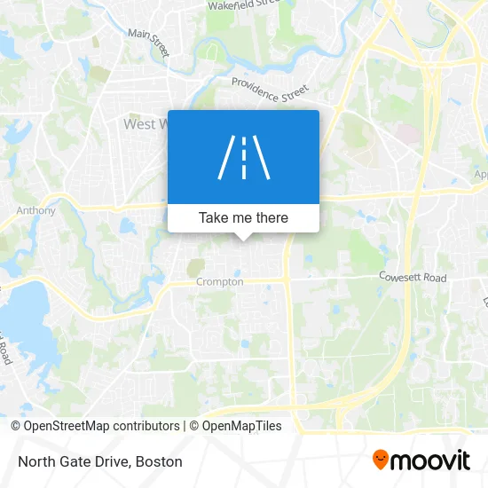 North Gate Drive map