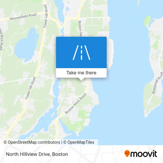 North Hillview Drive map