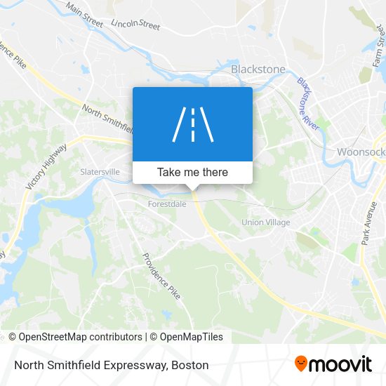 North Smithfield Expressway map