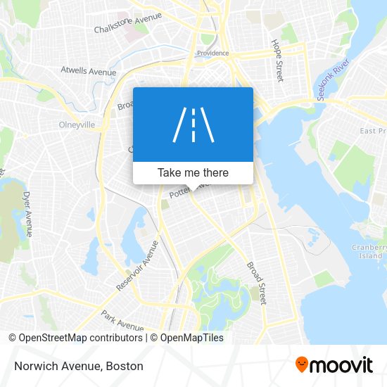 Mapa de Norwich Avenue